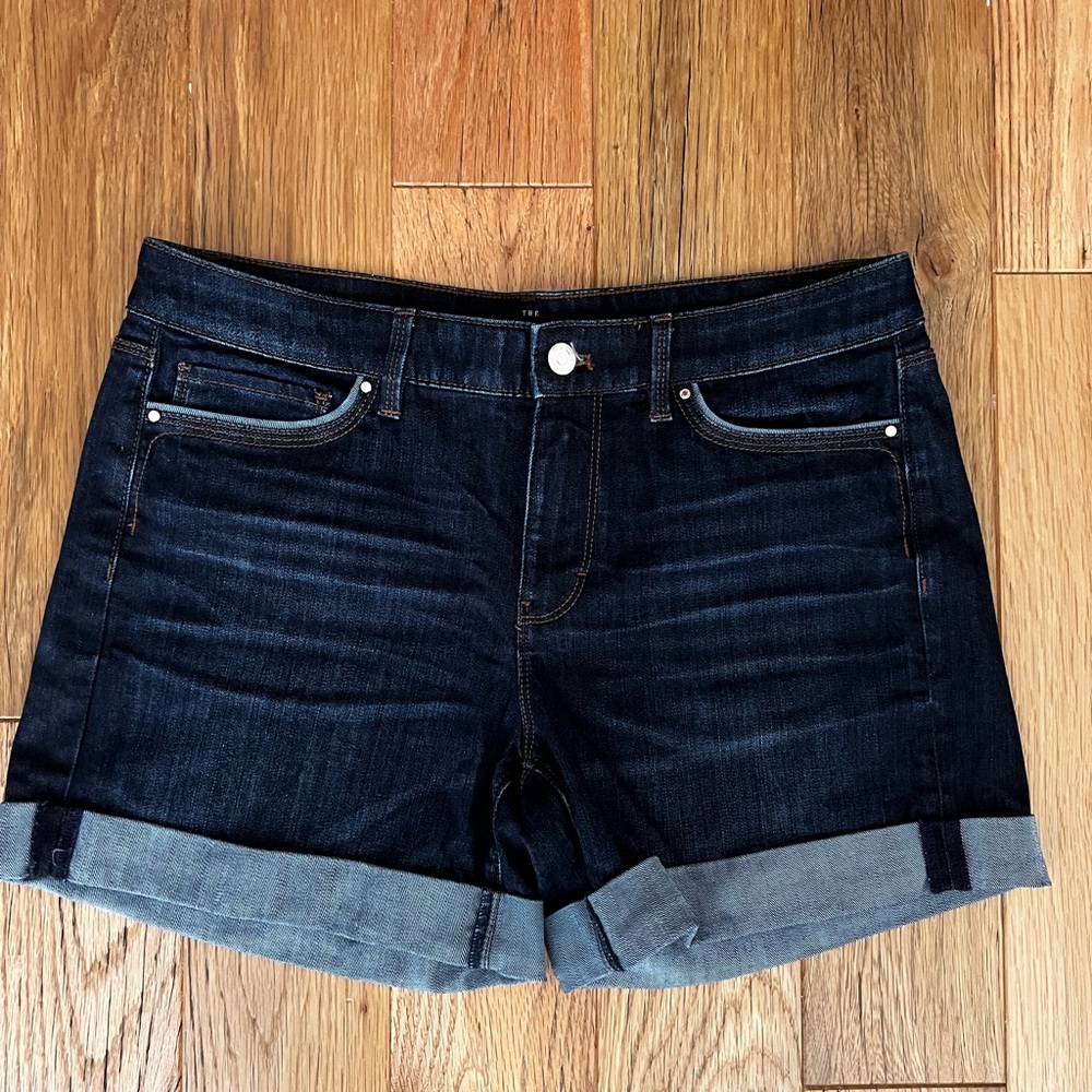 Dark Blue Denim Women's Shorts